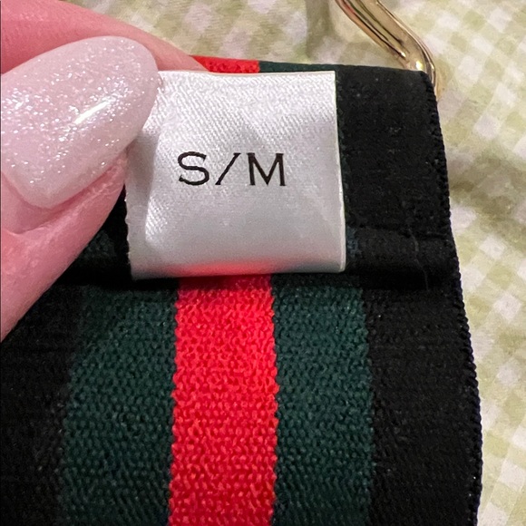 Cavalla Equestrian Stretch Belt in Heritage Stripe Gold Buckle Preppy Rider Belt - Picture 6 of 6